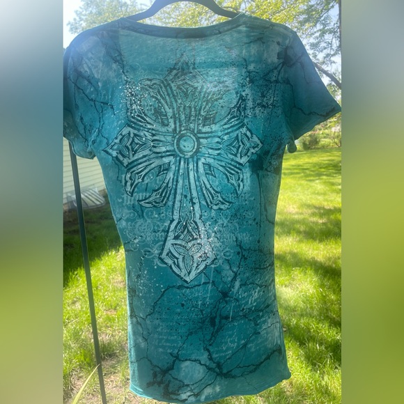 Affliction Short Sleeved Tee Size Small - Picture 4 of 11